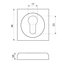 Накладка Vettore ET 0601 MBP (Чёрный Матовый)