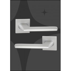 Ручка Abriss R21.190 MCP/WH ( Матовый хром/Белая вставка)