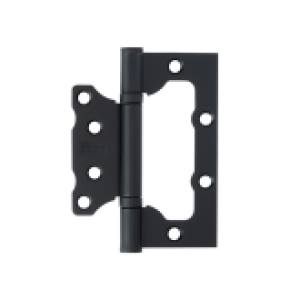 Петля накладная VETTORE FLUSH 125×75×2.5mm MBP (Чёрный матовый)