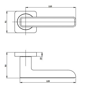 Ручка Vettore R06.170 AB (Бронза)