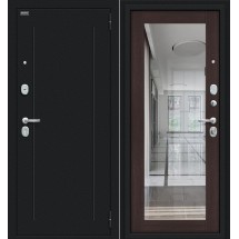 Металлическая входная дверь Флэш Букле черное/Wenge Veralinga