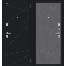входная дверь Граффити-5 Букле черное/Slate Art