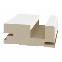 Перекладина для "дверь-книжка" 80*32*2070мм. Белый лёд