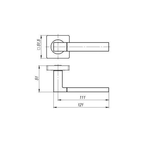 Ручка раздельная K.JK51.BASE/IND SN-3 мат.никель (белая коробка) Ручка раздельная K.JK51.BASE/IND SN-3 мат.никель (белая коробка)