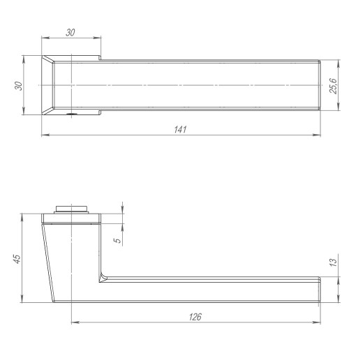 Ручка раздельная K.ART30.CLARITY FSG-39 флорентийское золото Ручка раздельная K.ART30.CLARITY FSG-39 флорентийское золото