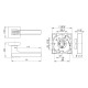 Ручка раздельная K.DM51.CRYSTAL FLASH (CRYSTAL FLASH DM) CP-8 хром Ручка раздельная K.DM51.CRYSTAL FLASH (CRYSTAL FLASH DM) CP-8 хром