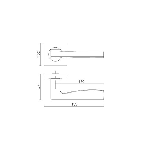 Ручка раздельная K.KM52.ROCK (ROCK KM) BL-24 черный