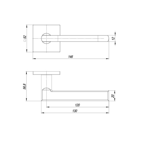 Ручка раздельная K.ARC.Q52.PLUTON BL-24 черный Ручка раздельная K.ARC.Q52.PLUTON BL-24 черный
