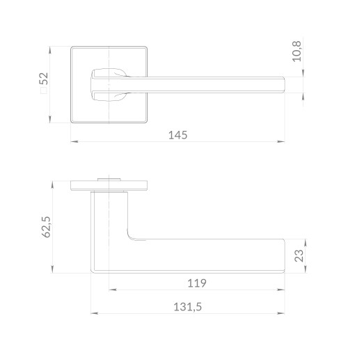 Ручка раздельная K.EST.Q52.SELECT BL-24 черный Ручка раздельная K.EST.Q52.SELECT BL-24 черный