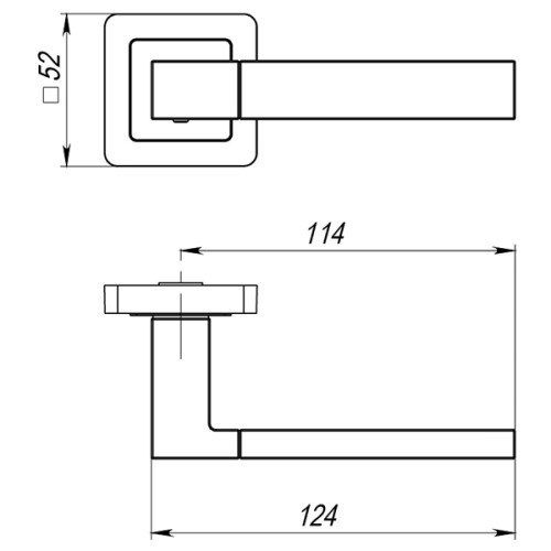 Ручка раздельная K.QL52.STYLE (STYLE QL) BL-24 черный Ручка раздельная K.QL52.STYLE (STYLE QL) BL-24 черный