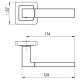 Ручка раздельная K.QL52.STYLE (STYLE QL) BL-24 черный