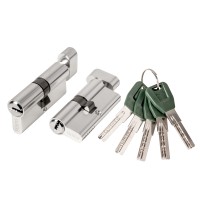 Цилиндровый механизм (A202/60) A2002Knob60(25+10+25) с вертушкой SN никель