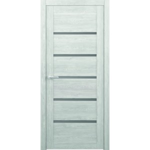 Вена Эко-шпон, цвет дуб нордик, стекло графитовое, размер 80*200 см.