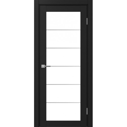 Турин 501АСС.2, цвет Антрацит молдинг алюм.хром стекло LACбелый, размер 80*200 см.