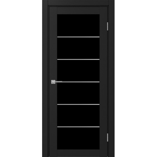 Турин 501АСС.2, цвет Антрацит молдинг алюм.хром стекло LACчерный, размер 80*200 см.