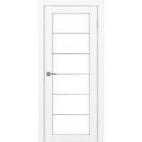 Турин 501АСС.2, цвет Белый снежный молдинг алюм.хром стекло LACбелый, размер 80*200 см.