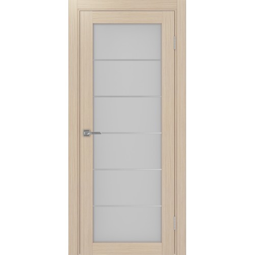 Турин 501АСС.2, цвет Дуб беленый FL, молдинг алюм.хром стекло Мателюкс, размер 80*200 см.