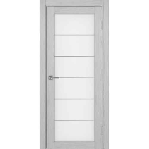 Турин 501АСС.2, цвет Дуб Серый FL, молдинг алюм.хром стекло Мателюкс, размер 80*200 см.