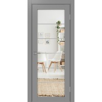 Турин 501АСС.2, цвет Серый молдинг алюм.хром стекло Зеркало/Зеркало, размер 80*200 см.