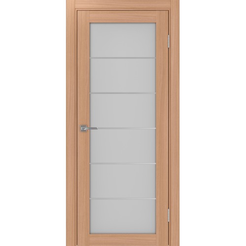 Турин_501АСС.2, цвет Ясень тёмный молдинг алюм.хром стекло Мателюкс, размер 80*200 см.