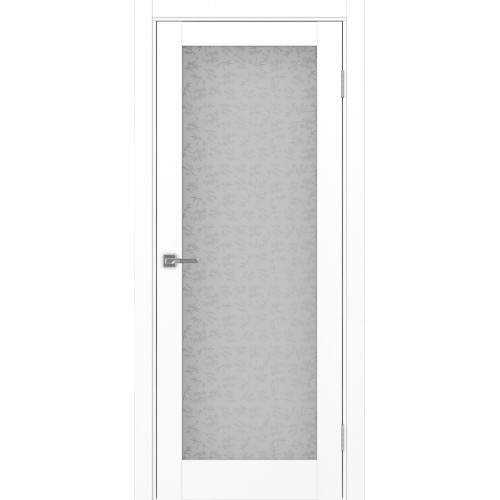 Турин 501.2, цвет Белый снежный стекло Дали бесцветное, размер 80*200 см.