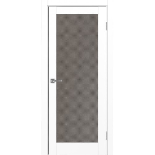 Турин 501.2, цвет Белый снежный стекло Пунта бронзовое, размер 80*200 см.