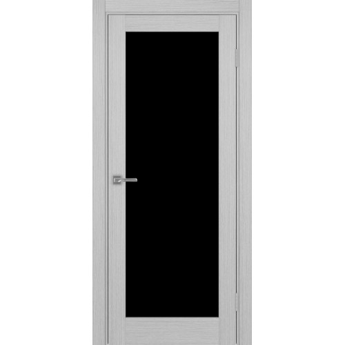 Турин 501.2, цвет Дуб Серый FL стекло LACчерный, размер 80*200 см.