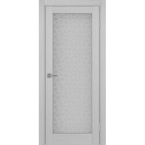 Турин 501.2, цвет Дуб Серый FL стекло Дали бесцветное, размер 80*200 см.