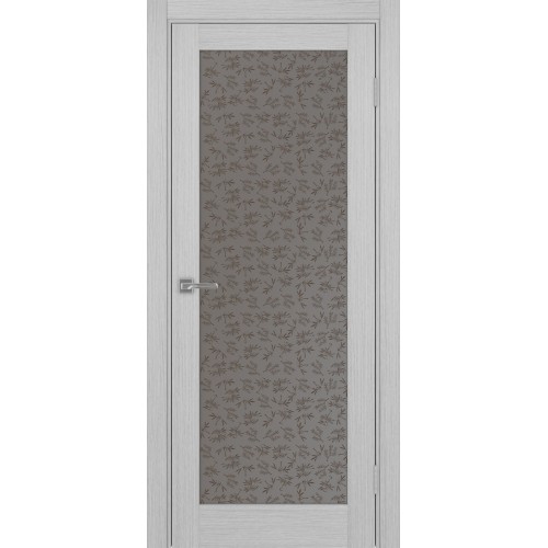 Турин 501.2, цвет Дуб Серый FL стекло Дали бронзовое, размер 80*200 см.