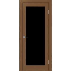 Турин 501.2, цвет орех NL, стекло LACчерный, размер 80*200 см.