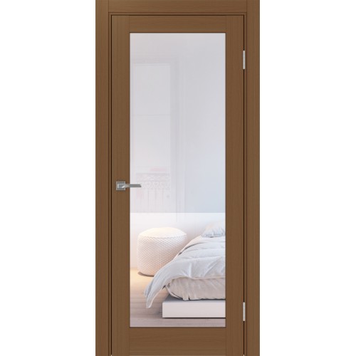 Турин 501.2, цвет Орех NL стекло Прозрачное, размер 80*200 см.