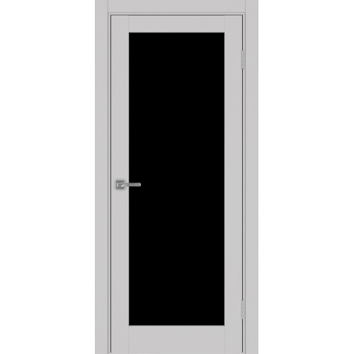 Турин 501.2, цвет Пепельный стекло LACчерный, размер 80*200 см.