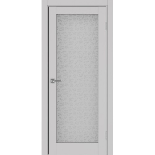 Турин 501.2, цвет Пепельный стекло Дали бесцветное, размер 80*200 см.