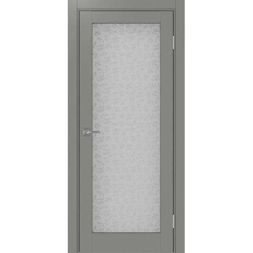 Турин 501.2, цвет Серый стекло Дали бесцветное, размер 80*200 см.