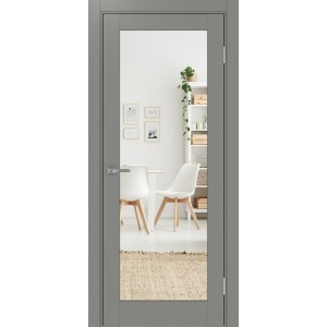 Турин 501.2, цвет серый, заполнение Зеркало, размер 200*80 см.
