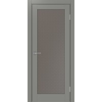 Турин 501.2, цвет Серый стекло Пунта бронзовое, размер 80*200 см.