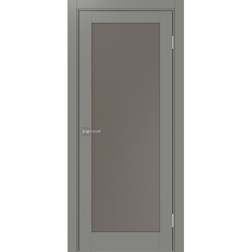 Турин 501.2, цвет Серый стекло Пунта бронзовое, размер 80*200 см.