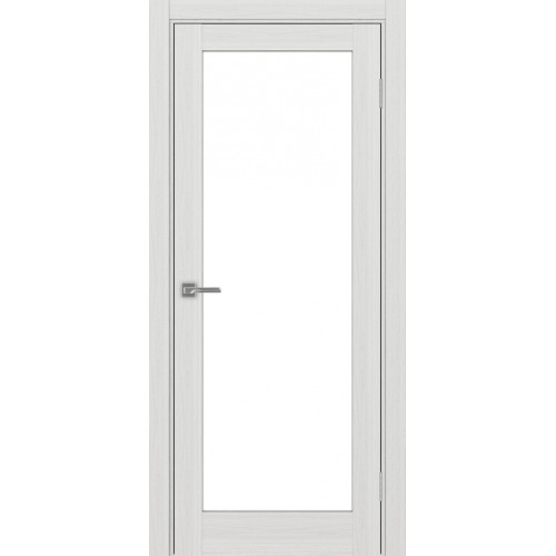 Турин 501.2, цвет Ясень серебристый стекло LACбелый, размер 80*200 см.