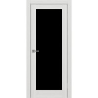 Турин 501.2, цвет Ясень серебристый стекло LACчерный, размер 80*200 см.