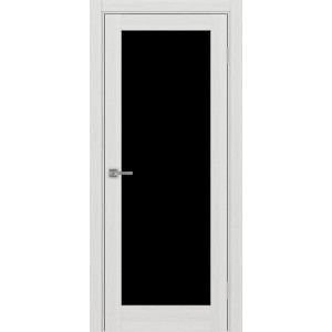 Турин 501.2, цвет ясень серебристый, стекло LACчерный, размер 80*200 см.