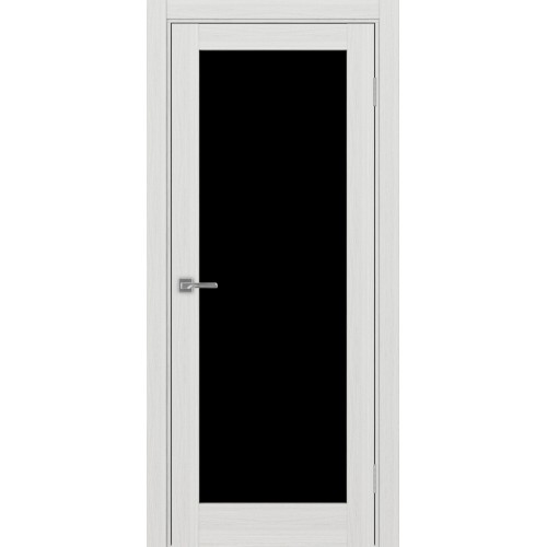 Турин 501.2, цвет Ясень серебристый стекло LACчерный, размер 80*200 см.