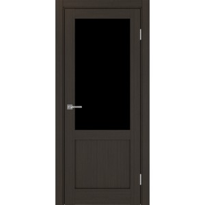 Турин 502.21, цвет венге FL, стекло LACчерный, размер 80*200 см.