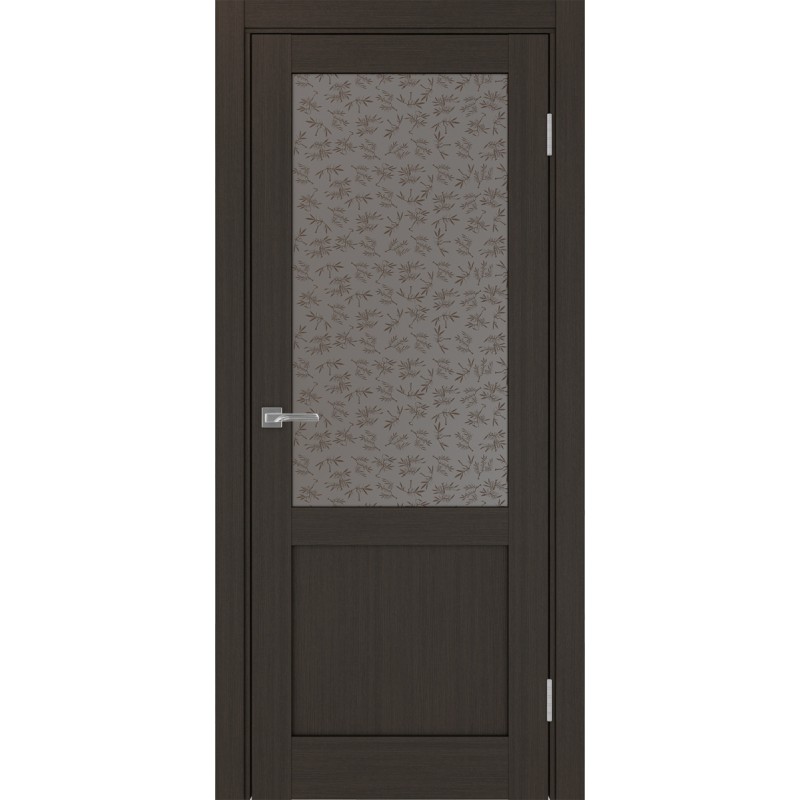 Межкомнатная дверь Турин 502.21, цвет Венге FL стекло Дали бронзовое, размер 80*200 см.