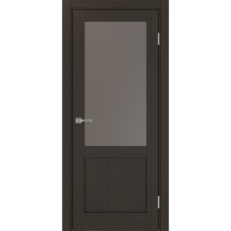 Межкомнатная дверь Турин 502.21, цвет Венге FL стекло Пунта бронзовое, размер 80*200 см.