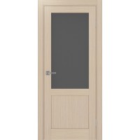 Турин 502.21, цвет дуб беленый FL, стекло Графит матовое, размер 80*200 см.