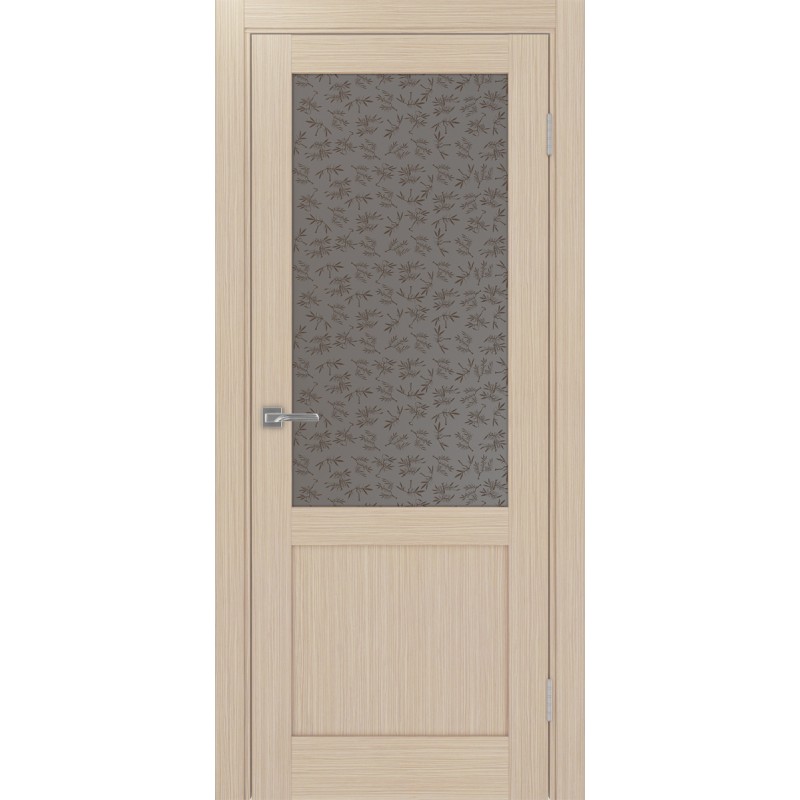 Межкомнатная дверь Турин 502.21, цвет Дуб беленый FL стекло Дали бронзовое, размер 80*200 см.