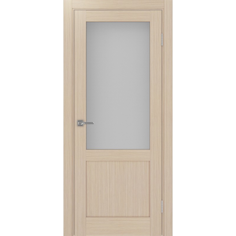 Межкомнатная дверь Турин 502.21, цвет Дуб беленый FL стекло Пунта бесцветное, размер 80*200 см.