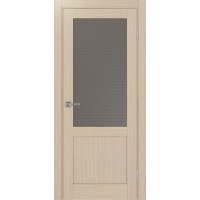 Турин 502.21, цвет Дуб беленый FL стекло Пунта бронзовое, размер 80*200 см.