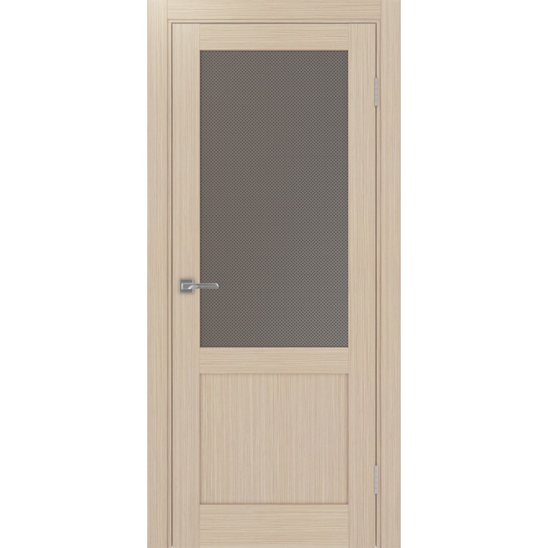 Межкомнатная дверь Турин 502.21, цвет Дуб беленый FL стекло Пунта бронзовое, размер 80*200 см.