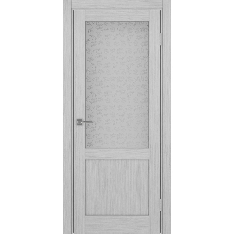 Межкомнатная дверь Турин 502.21, цвет Дуб Серый FL стекло Дали бесцветное, размер 80*200 см.